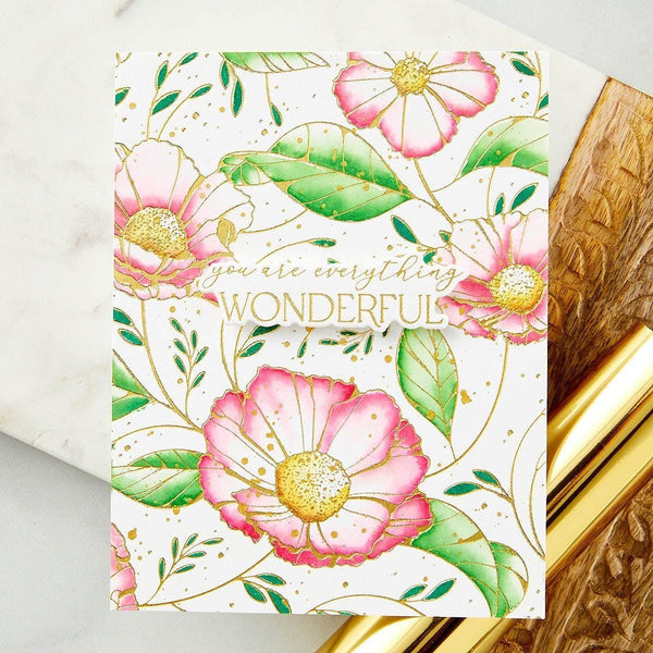 Cosmos Backdrop Press + Foil Plate