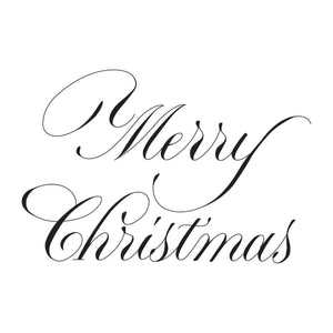 Copperplate Merry Christmas Press Plate by Paul Antonio