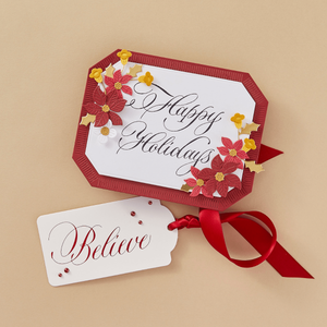 Copperplate Happy Holidays Press Plate by Paul Antonio