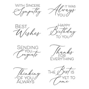 Always You Timeless Sentiments Press Plates
