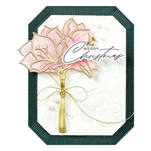Home for Christmas Sentiments Press Plate & Die Set from the Amaryllis Christmas Collection by Yana Smakula
