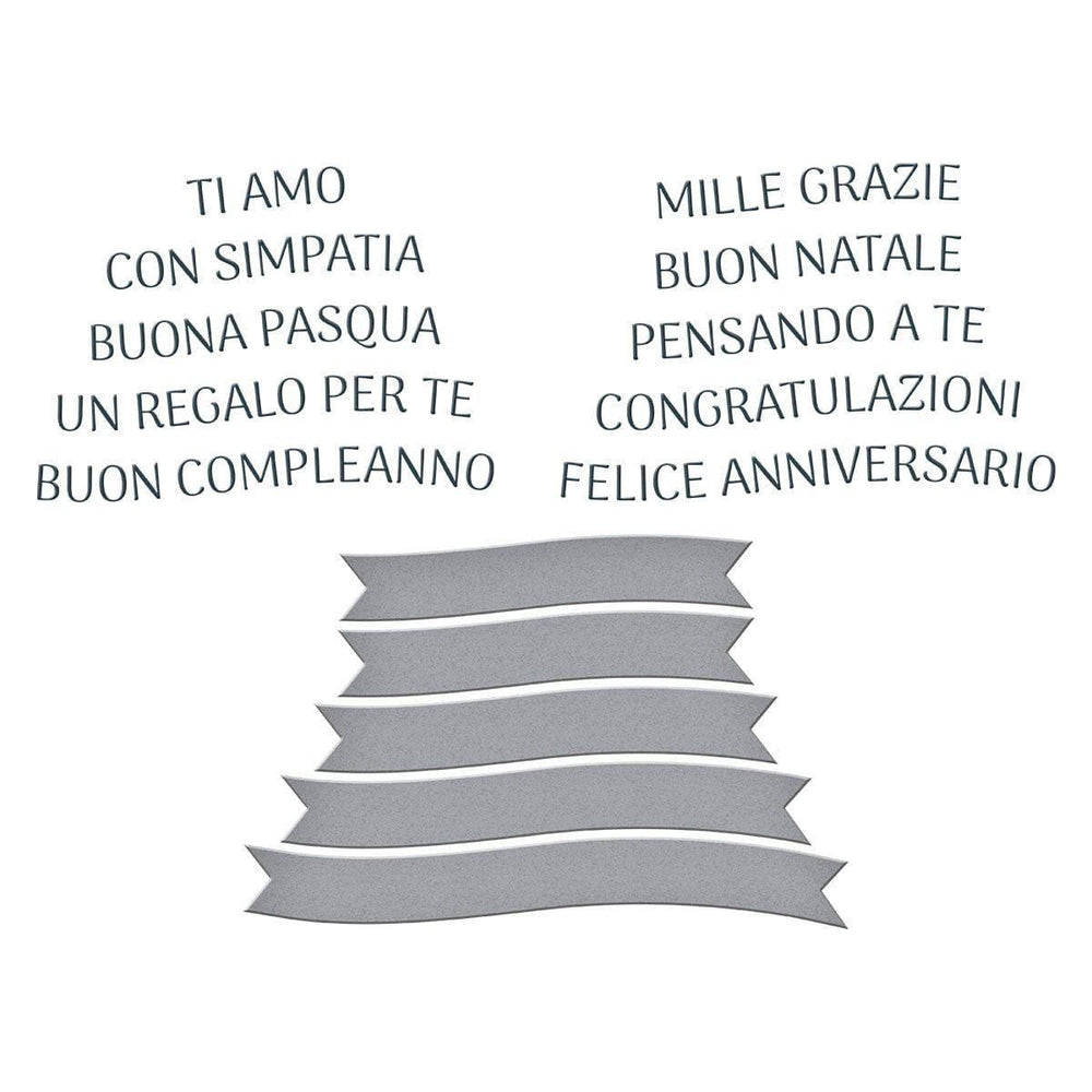 Italian Sentiments BetterPress Plate & Die Set