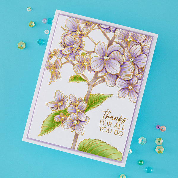 Thanks in Bloom Press + Foil Plates