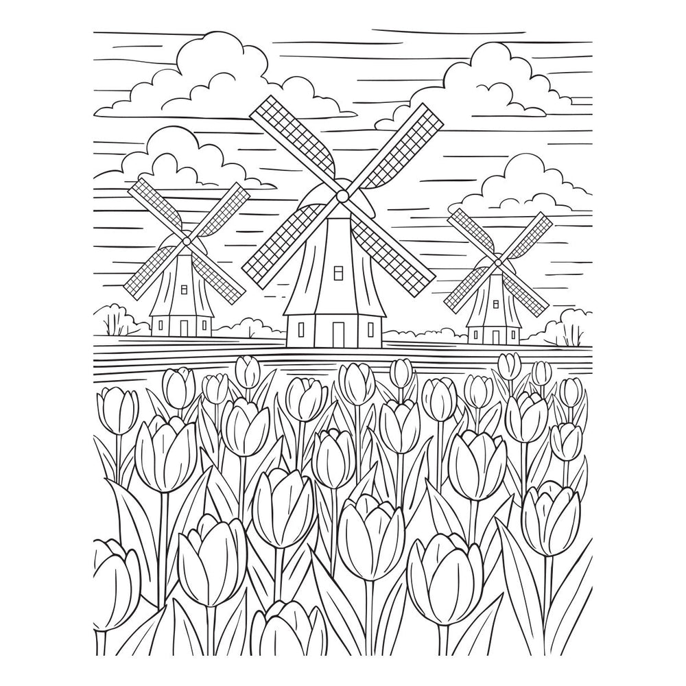 Windmills and Tulips Press + Foil Plate and Stencil Bundle by Yana Smakula