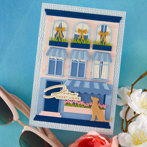 Everyday Windows, Curtains and Flower Boxes Etched Dies by Yana Smakula
