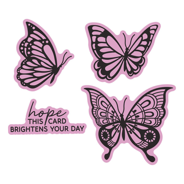 Bright Butterflies Press + Foil Plate & Die Set