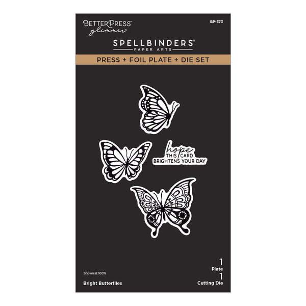 Bright Butterflies Press + Foil Plate & Die Set