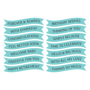 Signature Sentiments Press + Foil Plate & Die Set