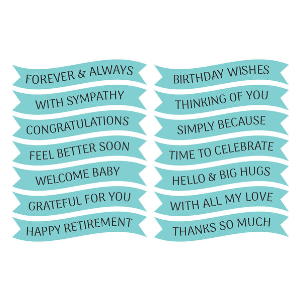 Signature Sentiments Press + Foil Plate & Die Set