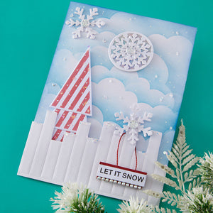 Snowflake Wreath Etched Dies by Lisa Horton