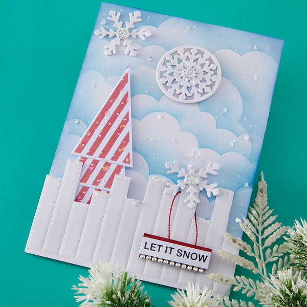 Snowflake Wreath Etched Dies by Lisa Horton