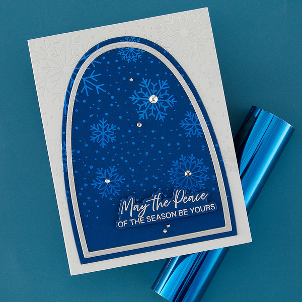 Winter Peace Press + Foil Plate & Die Set