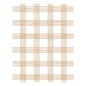Oh What Fun Sketched Plaid Press + Foil Plate