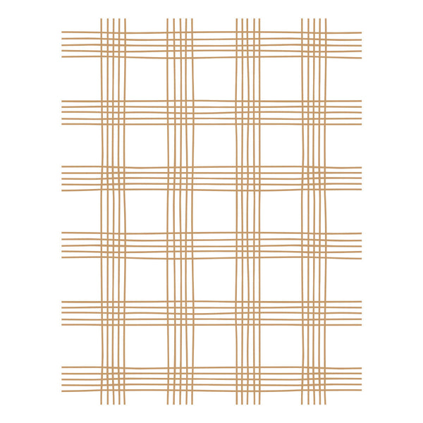 Oh What Fun Sketched Plaid Press + Foil Plate