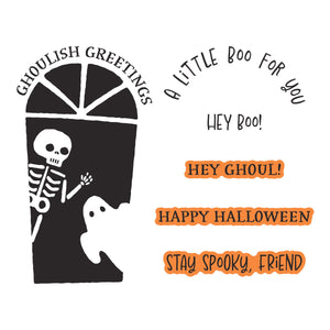 Ghoulish Greetings Press + Foil Plate & Die Set