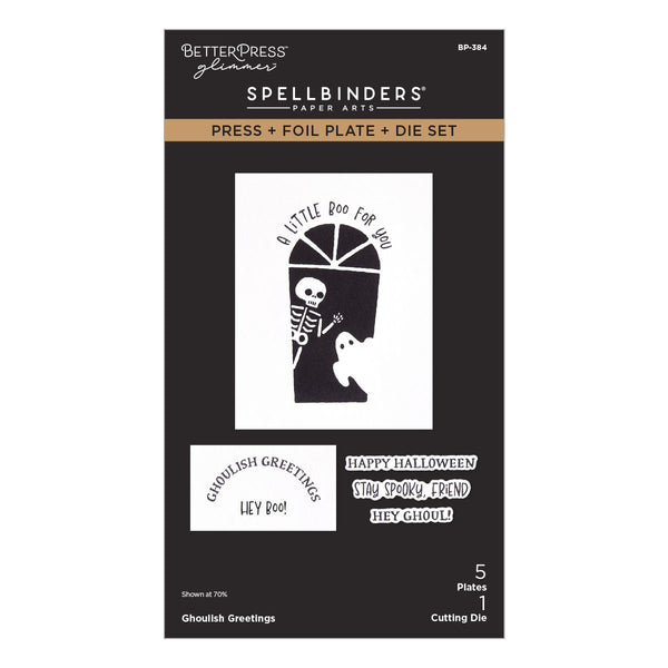 Ghoulish Greetings Press + Foil Plate & Die Set