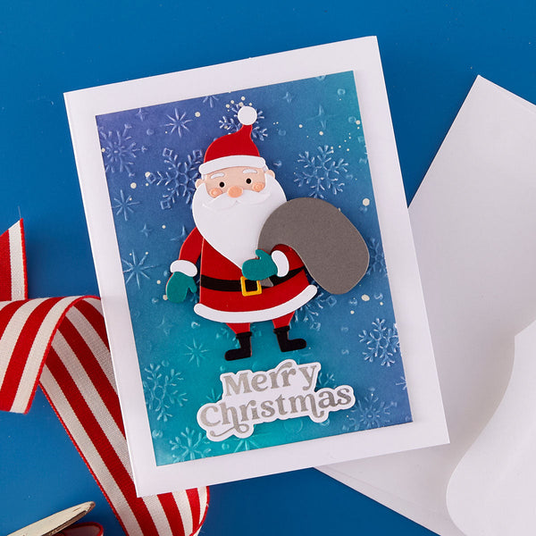 Joyful Christmas Sentiments Press + Foil Plate & Die Set by Simon Hurley