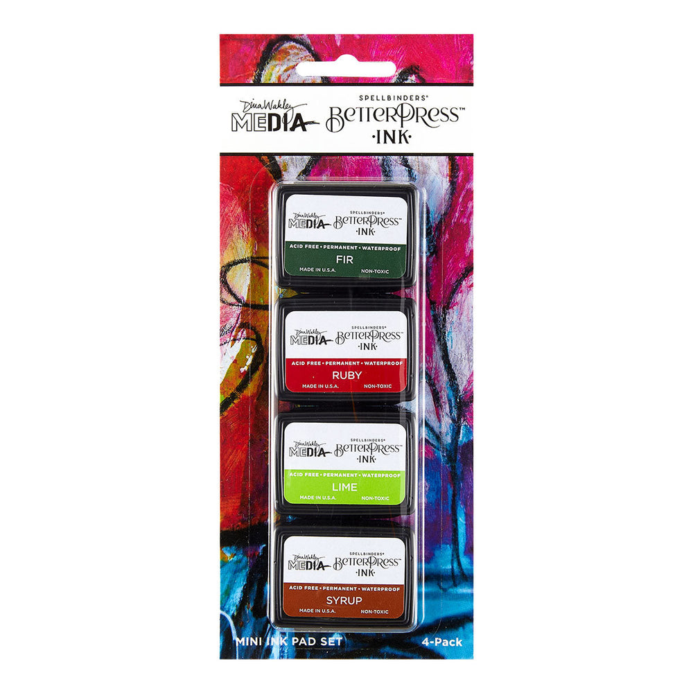 Festive BetterPress Ink Mini Set by Dina Wakley