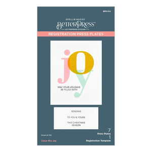 Color Mix Joy Registration Press Plates from the Home for the Holidays Collection