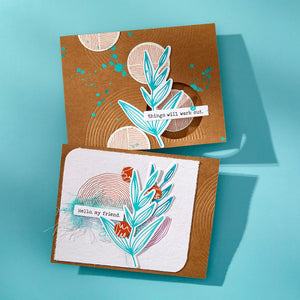 Flourishing BetterPress Plates by Dina Wakley