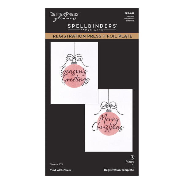 Tied with Cheer Press + Foil Plate & Stencil Bundle