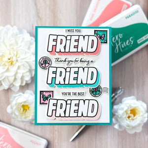 Sending Big Hugs Stamp & Cut Set of the Month - July 2025