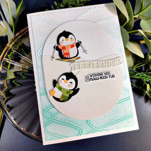Cue the Merry Clear Stamp & Die of the Month - card project 10