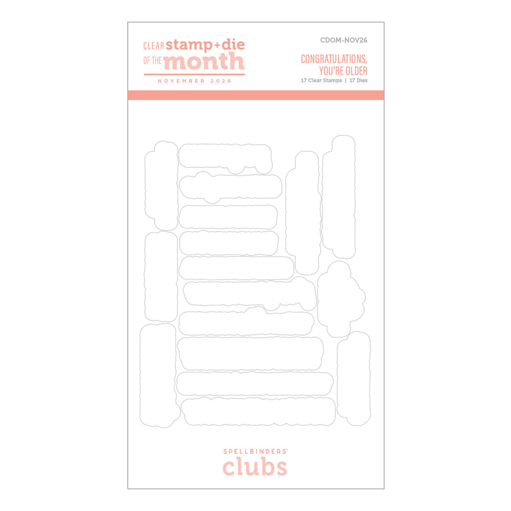 Clear Stamp & Die of the Month Club