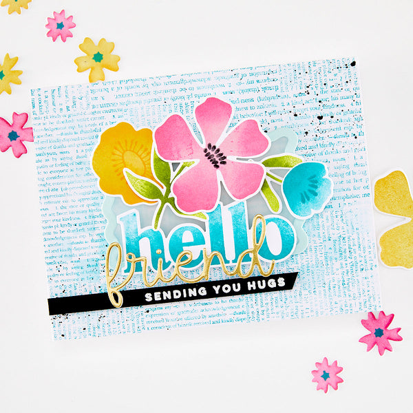 Abstract Floral Clear Stamp Set