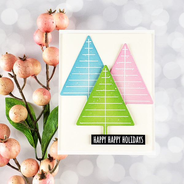 Graphic Lines Holiday Clear Stamp Set