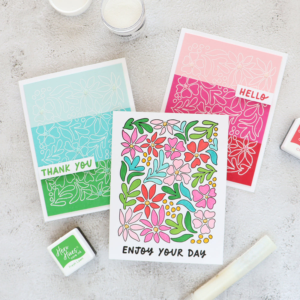Day Flowers Clear Stamp Set