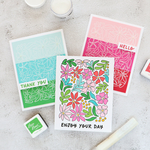 Day Flowers Clear Stamp Set