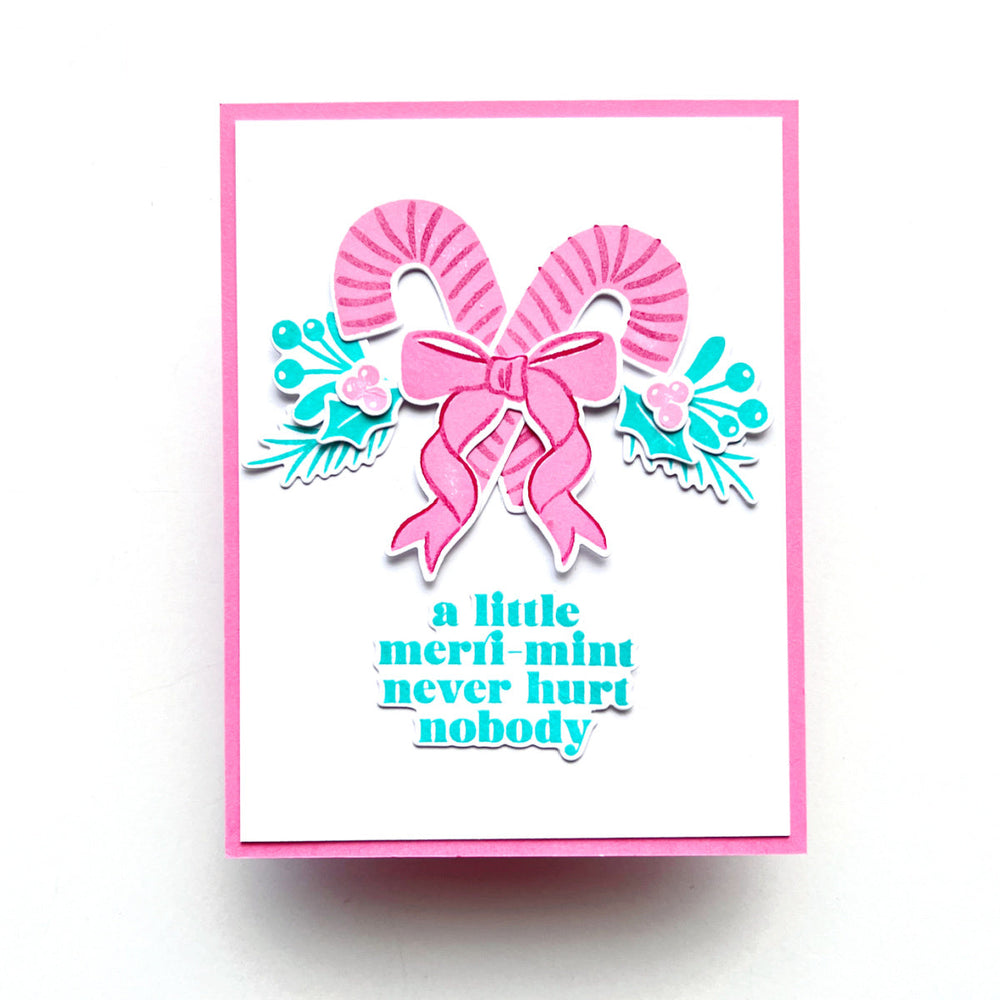 Candy Cane Swag Stamp & Cut