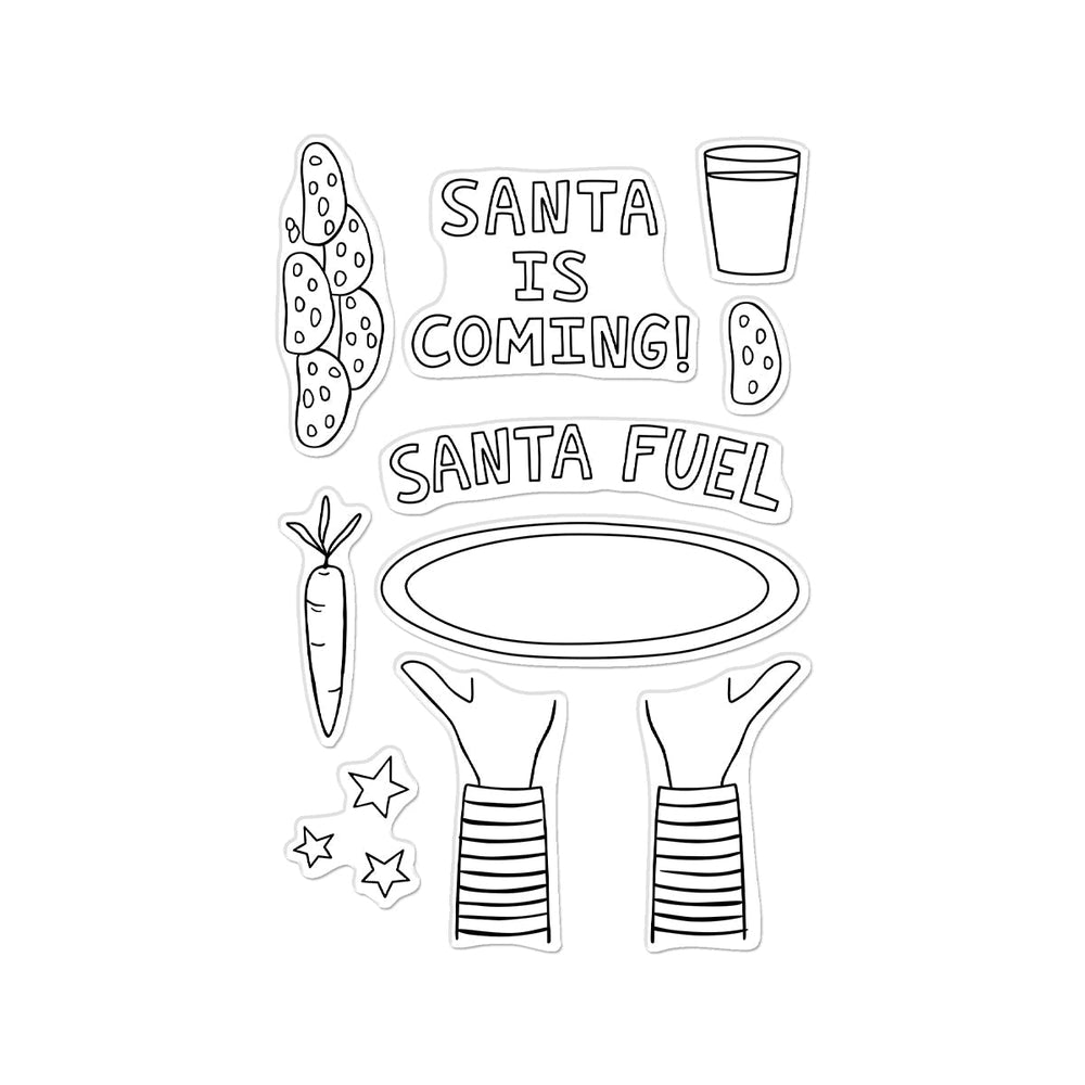 Hero Arts Santa Fuel Clear Stamp Set from the Yule Fuel Collection