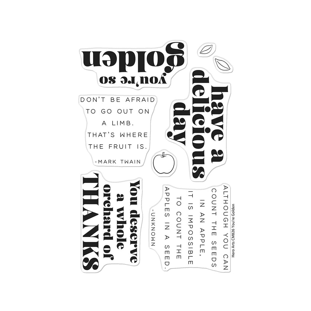 You're Golden Clear Stamp Set