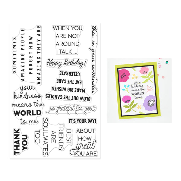Say It Inside & Out Stamp Set