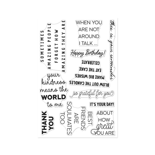 Say It Inside & Out Stamp Set