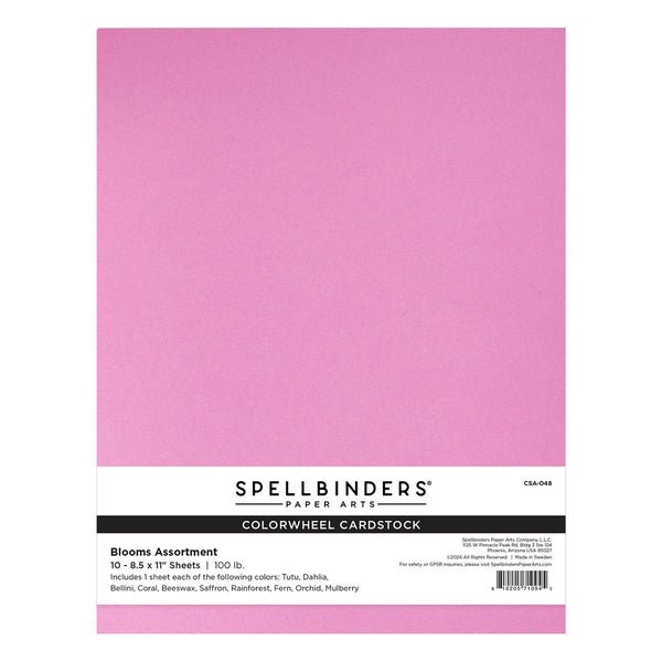 Blooms ColorWheel Cardstock Assortment 8.5 x 11" - 10 Sheets