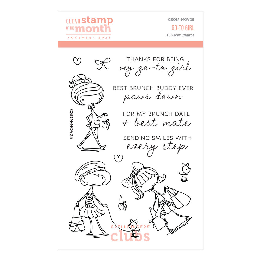 Go-To Girl - Clear Stamp of the Month