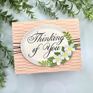 Copperplate Thinking of You Press Plate from the Copperplate Everyday Sentiments Collection by Paul Antonio