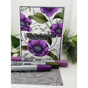 Cosmos Backdrop BetterPress and Stencil Bundle from the Pressed Posies Collection