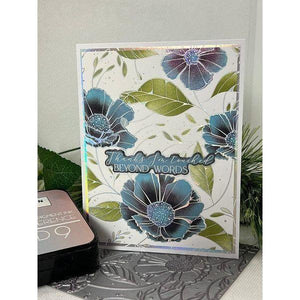 Cosmos Backdrop BetterPress and Stencil Bundle from the Pressed Posies Collection