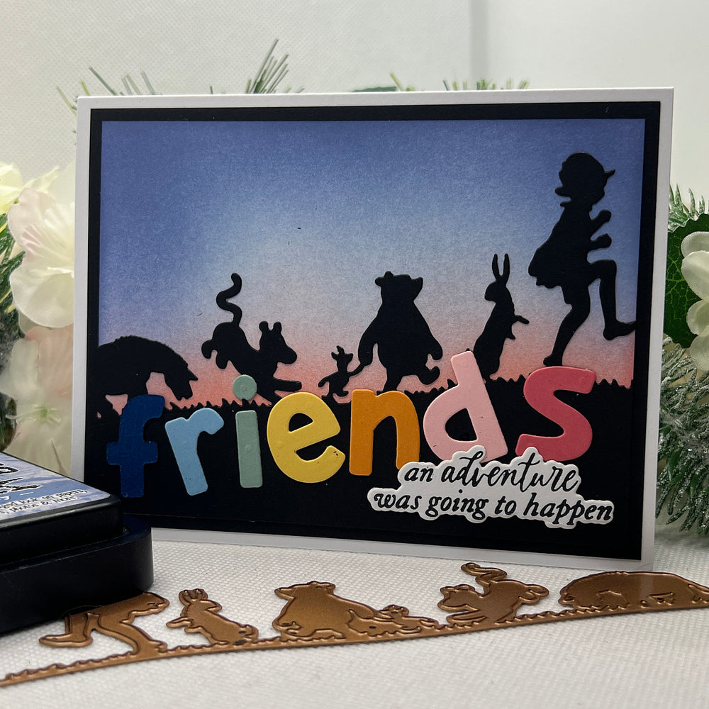 Pooh & Friends Silhouette Etched Dies in Collaboration with Simple Stories