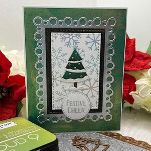 Festive Circle Sentiments Press Plates & Die Set by Lisa Horton