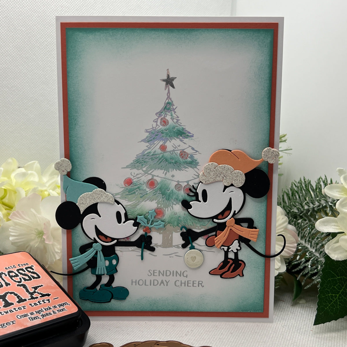 Classic Mouse Christmas Embellishments Etched Dies