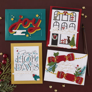 Happiest  Holidays Registration Press Plate Set by Yana Smakula