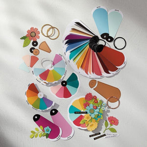 Color Swatch Petal Etched Dies