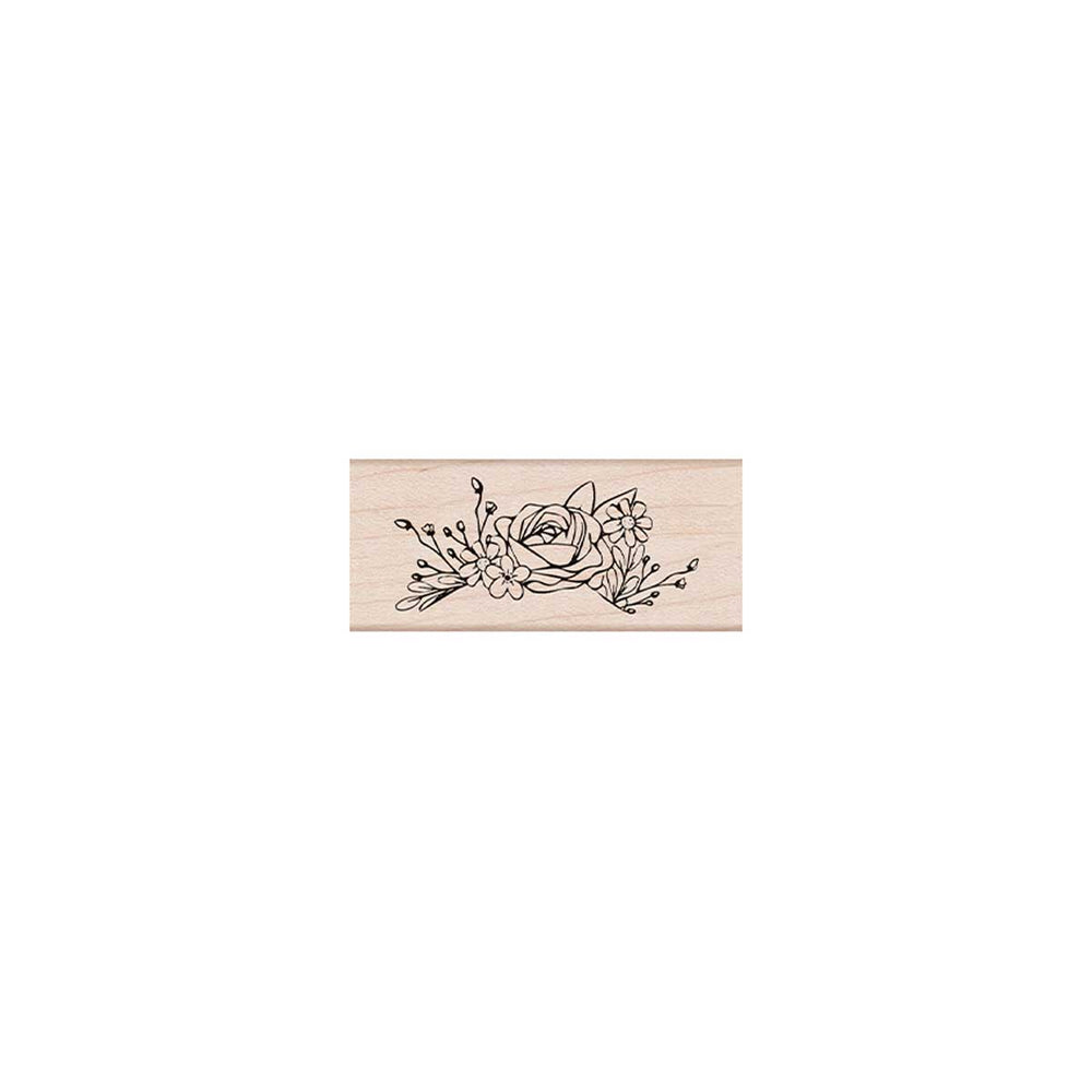 Rose Arrangement Woodblock Stamp