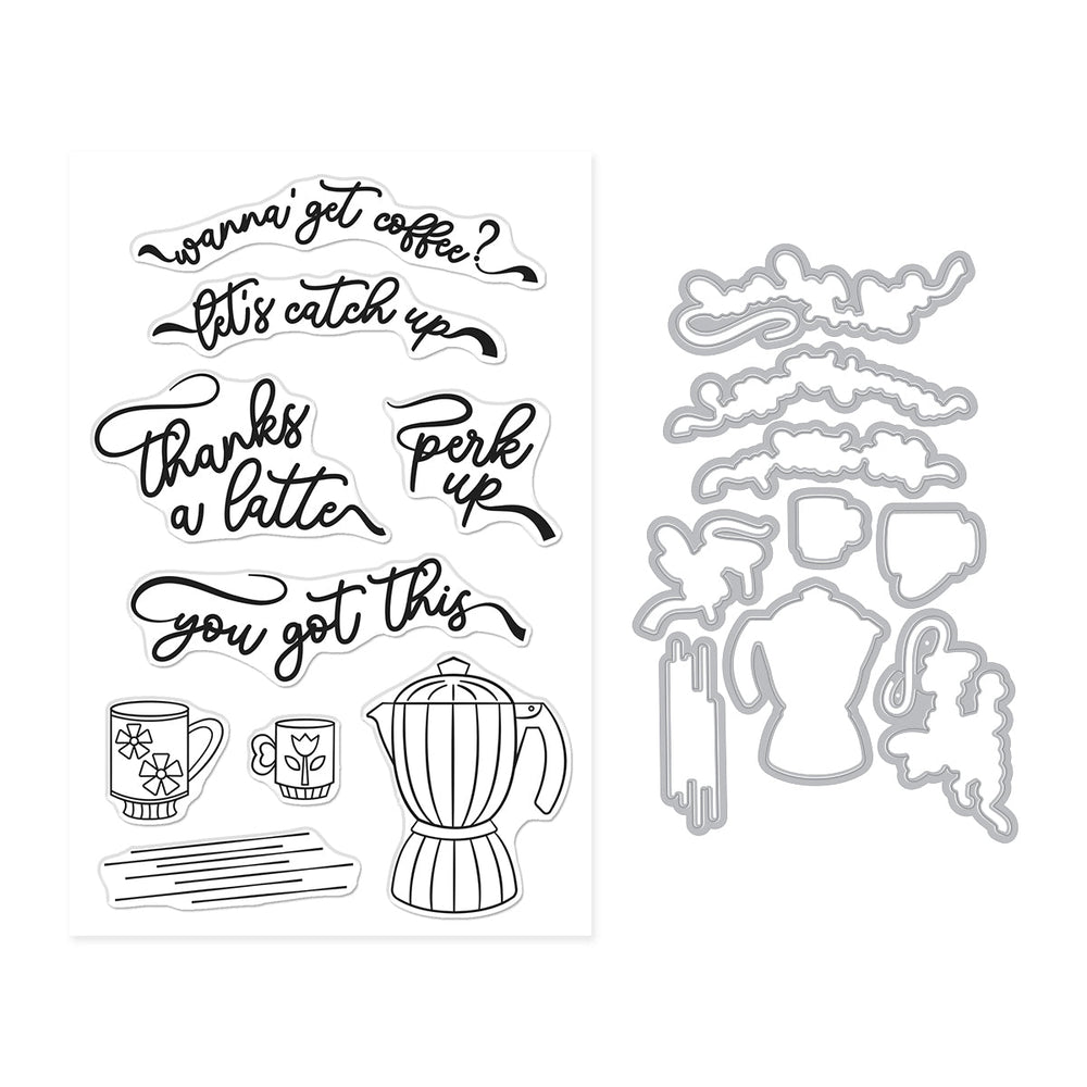 Hero Arts Perk Up Stamp & Cut Set