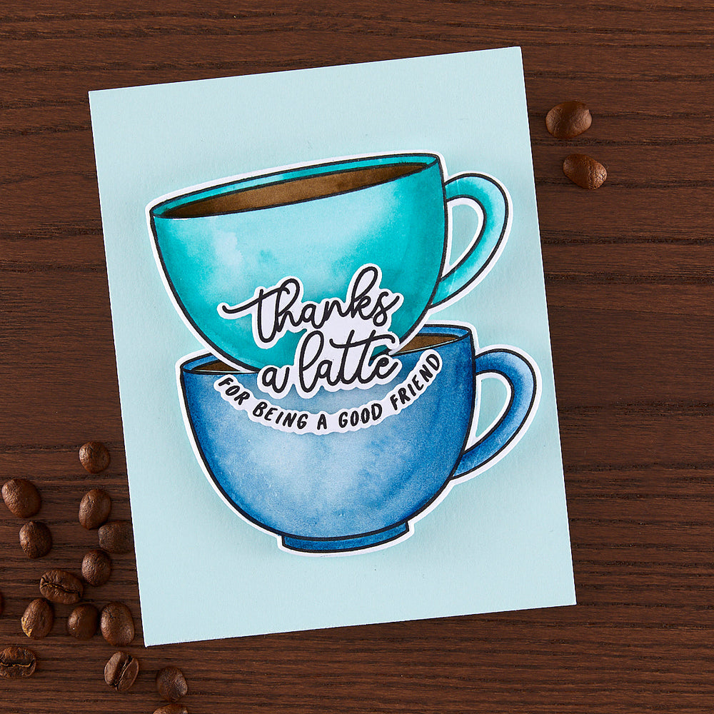 Hero Arts Coffee or Tea Stamp & Cut